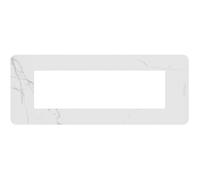 Placca Bticino MatixGO Effects 7 moduli Carrara effetto marmo JA4807EM