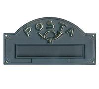 PLACCA BUCALETTERE POSTA ANTICA GHISA A3/GH