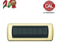 PLACCA CAL 7P OTTONE LUCIDO serie LIVING INTERNATIONAL 640/7