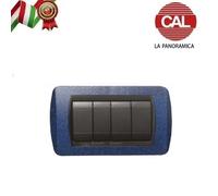 PLACCA CAL LA PANORAMICA BTICINO LIVING INTERNATIONAL IN METALLO MOSTRINA