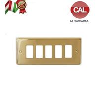 PLACCA CAL LA PANORAMICA IN OTTONE BTICINO MAGIC MOSTRINA