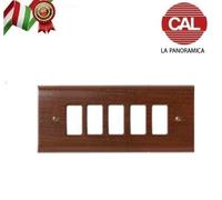 PLACCA CAL VERO LEGNO BTICINO MAGIC MOSTRINA LA PANORAMICA SUPPORTO