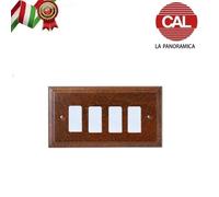 PLACCA CAL VERO LEGNO BTICINO MAGIC MOSTRINA LA PANORAMICA SUPPORTO