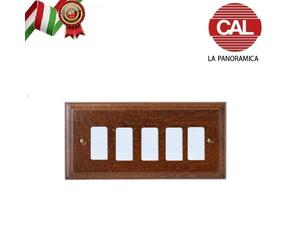 PLACCA CAL VERO LEGNO BTICINO MAGIC MOSTRINA LA PANORAMICA SUPPORTO