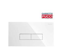 Placca di comando Pucci Eco Slim 2 pulsanti 34x18cm bianca 80179560