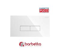 Placca di comando Pucci Eco Slim 2 pulsanti 34x18cm bianca 80179560