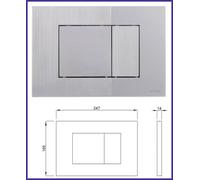 placca cassetta scarico incasso wc Schwab Metis cromo vaschetta water vaso bagno