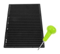 Placca Cieca Braille 27 Linee 30 Celle, Plastico Nero