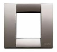 Placca Classica 1-2 Moduli, Finitura Cromo Nero, Codice: 17092.31