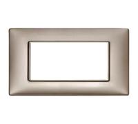 Placca 4M nichel perlato Vimar Plana 14654.74