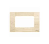 Placca classica Vimar IDEA 16733.51 legno acero 3 moduli