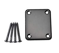 Placca Collo Chitarra Elettrica e Basso Gv105 Nera in Metallo