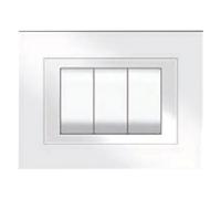 PLACCA COLORE BIANCO 'ELITE' 3 posti - 5703/AW - FEB