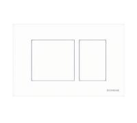 PLACCA COMANDO DOPPIO TASTO CERES DUO BIANCO LUCIDO PER CASSETTA WC 299 SCHWAB