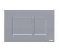 PLACCA COMANDO DOPPIO TASTO CERES DUO CROMO LUCIDO PER CASSETTA WC 299 SCHWAB