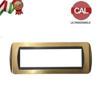 PLACCA COMPATIBILE BTICINO LIVING INTERNATIONAL IN OTTONE MASSICCIO