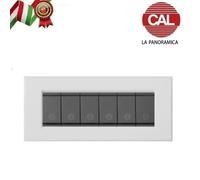 PLACCA COMPATIBILE VIMAR IDEA IN METALLO CAL LA PANORAMICA