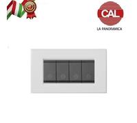 PLACCA COMPATIBILE VIMAR IDEA IN METALLO CAL LA PANORAMICA