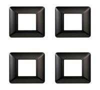 Placca compatibile ViMAR plana, Placche In Plastica set 4 pezzi 2 posti per sostituzione placche esistenti - si adattano perfettamente a supporto originale