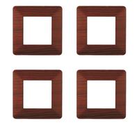 Placca compatibile ViMAR plana, Placche In Plastica set 4 pezzi 2 posti per sostituzione placche esistenti - si adattano perfettamente a supporto originale