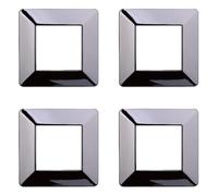 Placca compatibile ViMAR plana, Placche In Plastica set 4 pezzi 2 posti per sostituzione placche esistenti - si adattano perfettamente a supporto originale