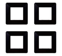 Placca compatibile ViMAR plana, Placche In Plastica set 4 pezzi 2 posti per sostituzione placche esistenti - si adattano perfettamente a supporto originale