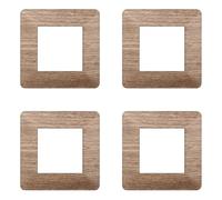 Placca compatibile ViMAR plana, Placche In Plastica set 4 pezzi 2 posti per sostituzione placche esistenti - si adattano perfettamente a supporto originale