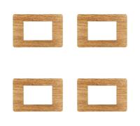 Placca compatibile ViMAR plana, Placche In Plastica set 4 pezzi 3 posti per sostituzione placche esistenti - si adattano perfettamente a supporto originale