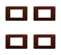 Placca compatibile ViMAR plana, Placche In Plastica set 4 pezzi 3 posti per sostituzione placche esistenti - si adattano perfettamente a supporto originale