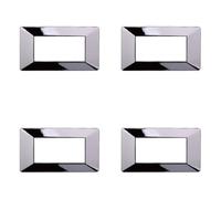 Placca compatibile ViMAR plana, Placche In Plastica set 4 pezzi 4 posti per sostituzione placche esistenti - si adattano perfettamente a supporto originale