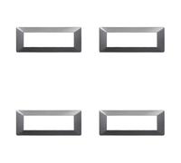Placca compatibile ViMAR plana, Placche In Plastica set 4 pezzi 7 posti per sostituzione placche esistenti - si adattano perfettamente a supporto originale