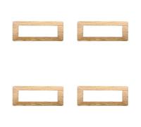 Placca compatibile ViMAR plana, Placche In Plastica set 4 pezzi 7 posti per sostituzione placche esistenti - si adattano perfettamente a supporto originale