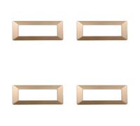 Placca compatibile ViMAR plana, Placche In Plastica set 4 pezzi 7 posti per sostituzione placche esistenti - si adattano perfettamente a supporto originale