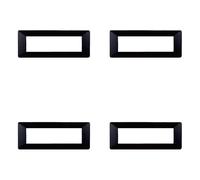 Placca compatibile ViMAR plana, Placche In Plastica set 4 pezzi 7 posti per sostituzione placche esistenti - si adattano perfettamente a supporto originale