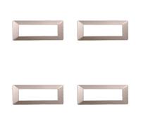 Placca compatibile ViMAR plana, Placche In Plastica set 4 pezzi 7 posti per sostituzione placche esistenti - si adattano perfettamente a supporto originale