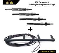 Placca Con Cavo + 4 Candela Candeletta Pinze A3 Leon Octavia I Golf Bora 4