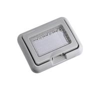 Placca con Coperchio 3P, Supporto Stango Idrobox IP55, Compatibile Con Vimar Plana