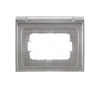 PLACCA COPERTURA STAGNA COMPATIBILITA' UNIVERSALE 3M IDROBOX 3 MODULI BIANCA-GRIGIA-NERA - ETTROIT (GRIGIO)