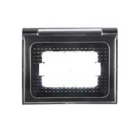 Placca a copertura stagna universale 3 moduli 503 IP44 nera compatibile anche con BTicino Axolute