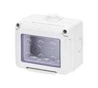 Placca copri 3 interruttori da esterno con portello stagno IP55 anti acqua P1413