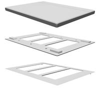 Placca Copri Interruttore 3 Posti per Philips Hue Dimmer - Montaggio