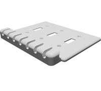 Placca Copri Interruttore a Muro con Porta Cavi USB Organizer 3 Posizioni