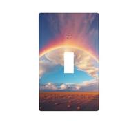 Placca copri interruttore con stampa arcobaleno colorata, 1 banda piastra da parete singola interruttore luce piastra di copertura