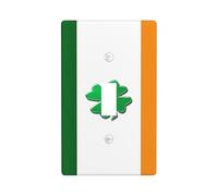 Placca copri interruttore con stampa bandiera irlandese, piastra da parete a 1 banda singola per interruttore della luce