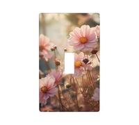 Placca copri interruttore con stampa floreale retrò, 1 banda piastra da parete singola interruttore luce piastra di copertura