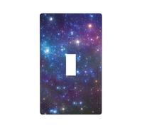 Placca copri interruttore con stampa galassia, 1 banda piastra da parete singola interruttore luce piastra di copertura