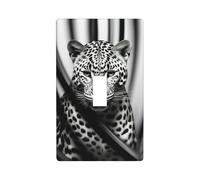 Placca copri interruttore con stampa leopardata, 1 banda, piastra di copertura per interruttore singolo a levetta