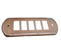 Placca Copri Interruttore Ottone Antracite Compat Bticino Magic 5 Moduli GHIDINI