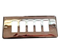 Placca Copri Interruttore Ottone Antracite Compat Bticino Magic 5 Moduli MARIANI