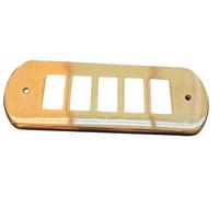 Placca Copri Interruttore Ottone Satinato Compat Bticino Magic 5 Moduli Ghidini